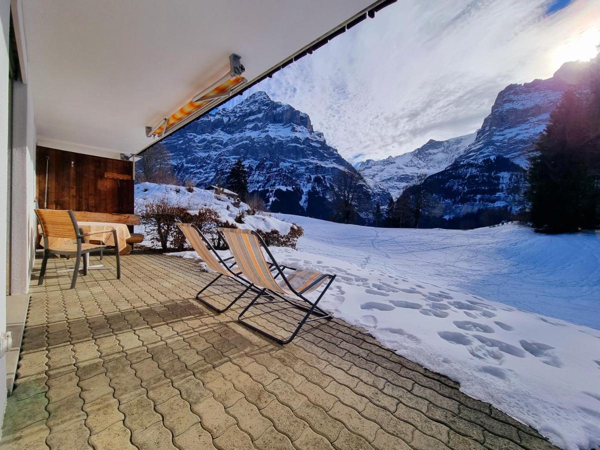 Mom - Alpine Boutique Apartments, Grindelwald Gletscher, Eiger View Terrace Studio Ngoại thất bức ảnh